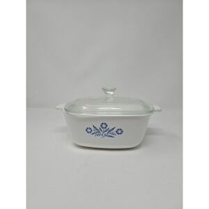 Corning Ware Blue Cornflower 1 1/2 Quart P-1-1/2-B Casserole Dish RARE